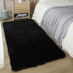 Fluffy Rug Thick Bedroom Carpets, Floor Carpets and rugs,Plush Pink Carpet, Living Room Decoration