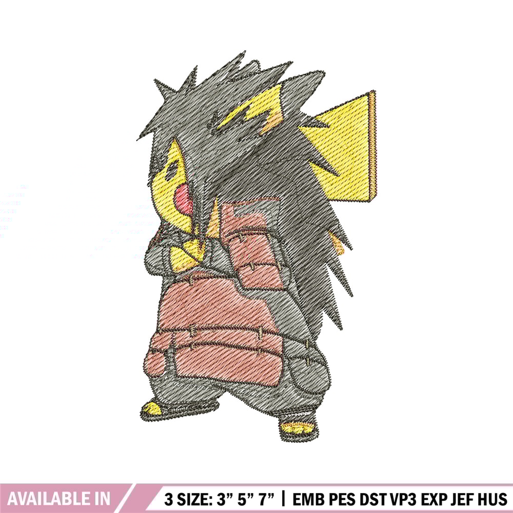 Pikachu madara embroidery design, Pokemon embroidery, Anime design, Embroidery file, Digital download, Embroidery shirt.jpg