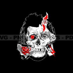 Skull Tshirt Design Bundle, Skull SVG PNG, Skull In The Wall File, DTG, DTF, Instant Download 79