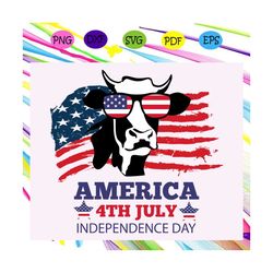 america 4th july independence day, heifer gift, heifer lover,independence day svg, happy 4th of july, patriotic svg,inde