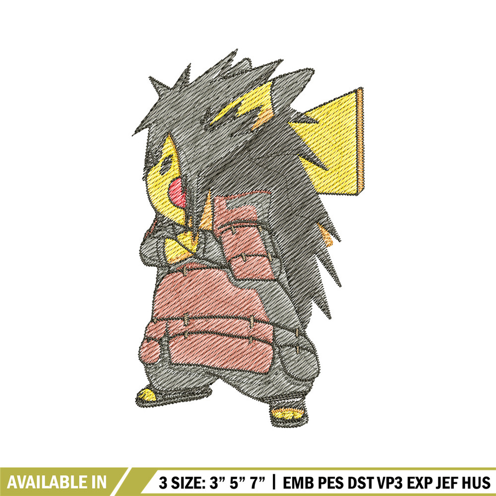 Pikachu madara embroidery design, Pokemon embroidery, Anime design, Embroidery file, Digital download, Embroidery shirt.jpg