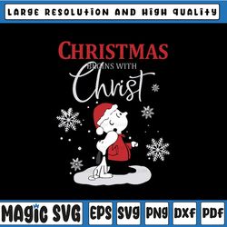 snoopy and charlie-brown christmas begins with christ