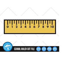 Ruler SVG Files | School Ruler Cut Files | Back to School Vector Files | Math Teacher Vector | School Ruler Clip Art