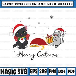 Meowy Christmas png, Merry Catmas png, Cat Lover Christmas Gift, Funny Christmas png,Christmas Cat png,Cat Christmas png