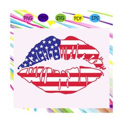 4th of july svg american girl lips svg, independence day svg,american flag, happy 4th of july svg,patriotic svg, indepen