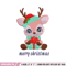 Reindeer chibi embroidery design, Chrismas embroidery, Embroidery file, Embroidery shirt, Emb design,Digital download.jpg