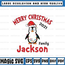 Personalized Family Name Christmas Penguin Family Matching 2022 svg png, Christmas Vacation svg, Christmas Family, Chris