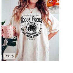 hocus pocus comfort colors tee, sanderson's sister shirt, disney witches shirt, brewing co shirt, disney halloween shirt