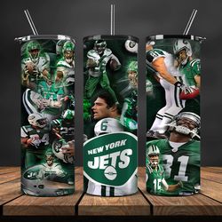 NY Jets Sports Tumbler, 32 Team Football Tumbler Png Design, Nfl Tumbler Wrap 26