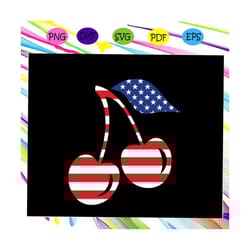 cherry america flag, american svg, 4th of july svg, fourth of july svg, patriotic american svg, independence day svg, me
