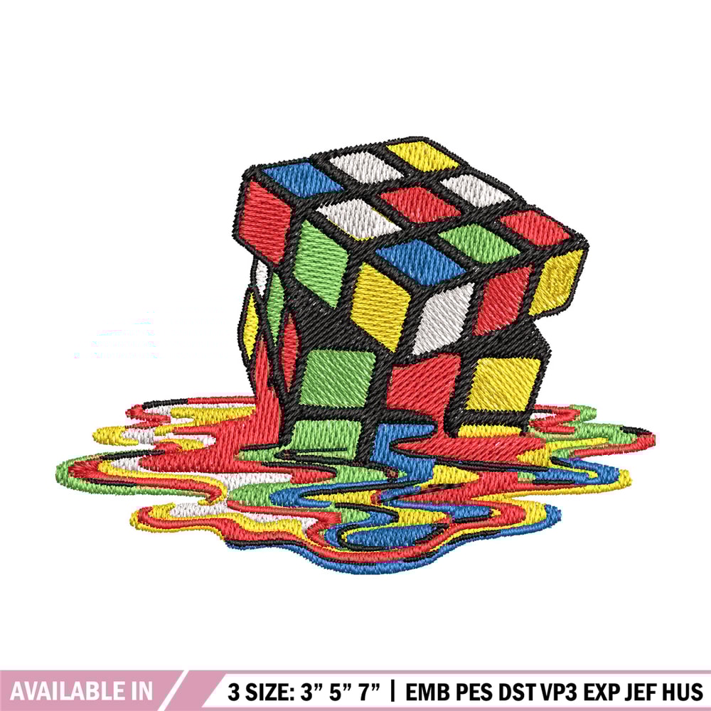 Rubik cube embroidery design, Rubik embroidery, Anime design, Embroidery file, Embroidery shirt, Digital download.jpg