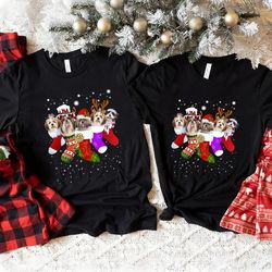 shih tzu christmas tshirt, dog christmas tshirt, christmas lights tee, santa shih tzu tshirt, shih tzu christmas -a1117