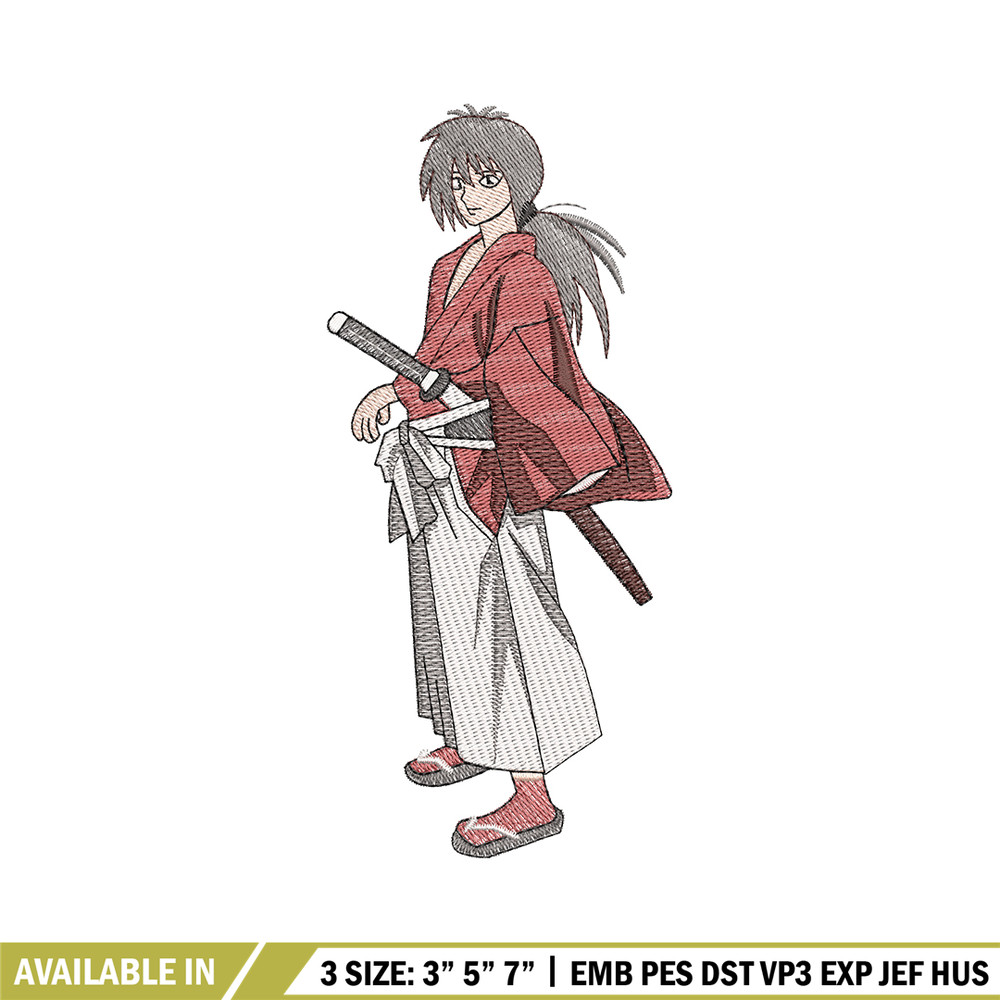 Rurouni Kenshin embroidery design, Rurouni Kenshin embroidery, logo design, Embroidery shirt, Instant download.jpg