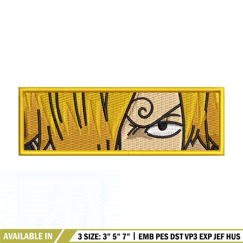 Sanji eyes embroidery design, One piece embroidery, Anime design, Embroidery file, Embroidery shirt, Digital download.jpg