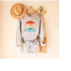 retro hawaii hoodie, beach hoodie, preppy hoodie, trendy hoodies, hawaii vacation gift, beach sweatshirt, hawaii sweatsh