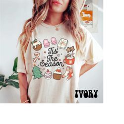 retro christmas comfort colors shirt, tis the season santa shirt, vintage santa christmas shirt, retro holiday shirt, ug