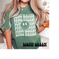 dance teacher shirt, comfort colors dance coach shirt, groovy dance spirit crewneck t-shirt for women, dance shirt