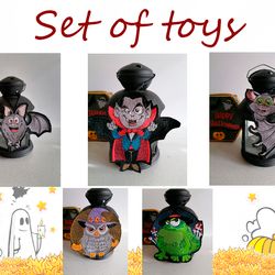 Machine Embroidery Design  Set of toys Helloween 5 things (design and master class)