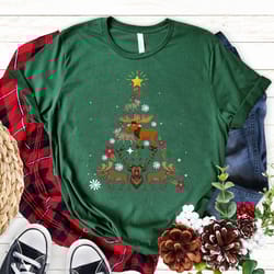 funny moose christmas tree shirt,moose christmas t shirt, moose loves t shirt, moose reindeer shirt - a1135