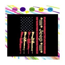 jeeps american flag distressed gun , gun svg, gun gifts, jeep svg, gun american flag, american flag svg, independence da