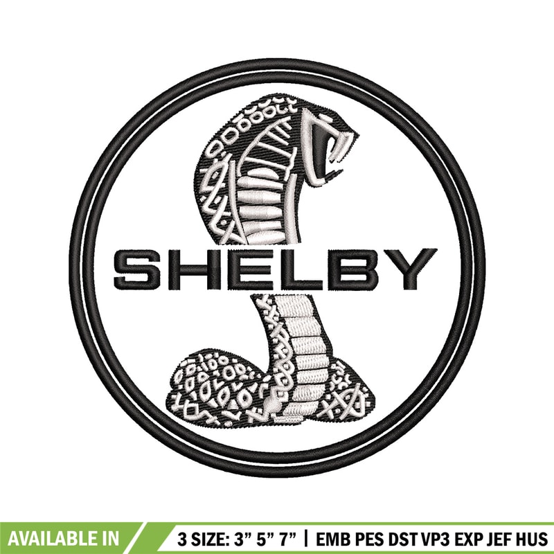 Shelby circle embroidery design, Logo embroidery, Emb design, Embroidery shirt, Embroidery file, Digital download.jpg