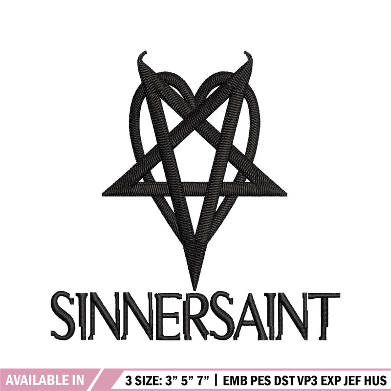 Sinnersaint Logo embroidery design, Sinnersaint Logo embroidery, logo design, embroidery file, Digital download..jpg