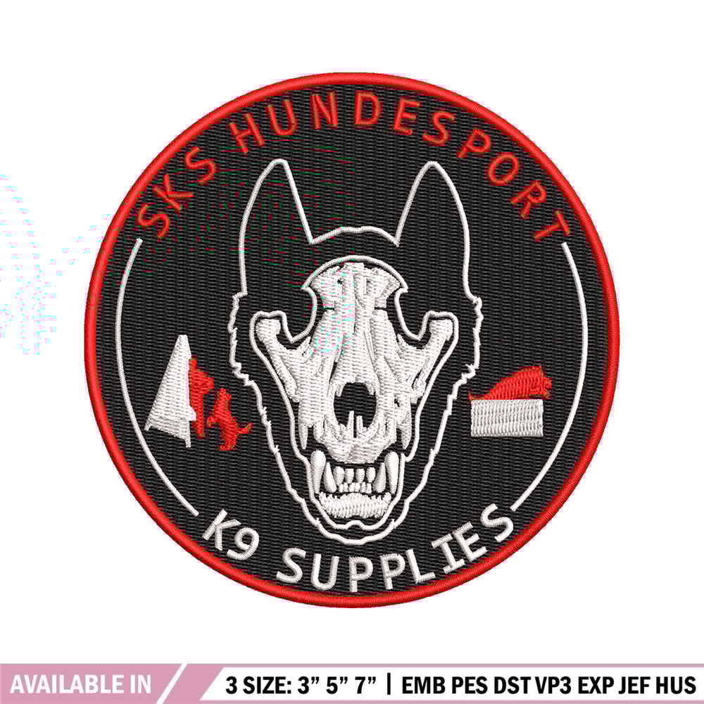 Sks hundesport embroidery design, Sks embroidery, Logo design, Embroidery shirt, Embroidery file, Digital download.jpg