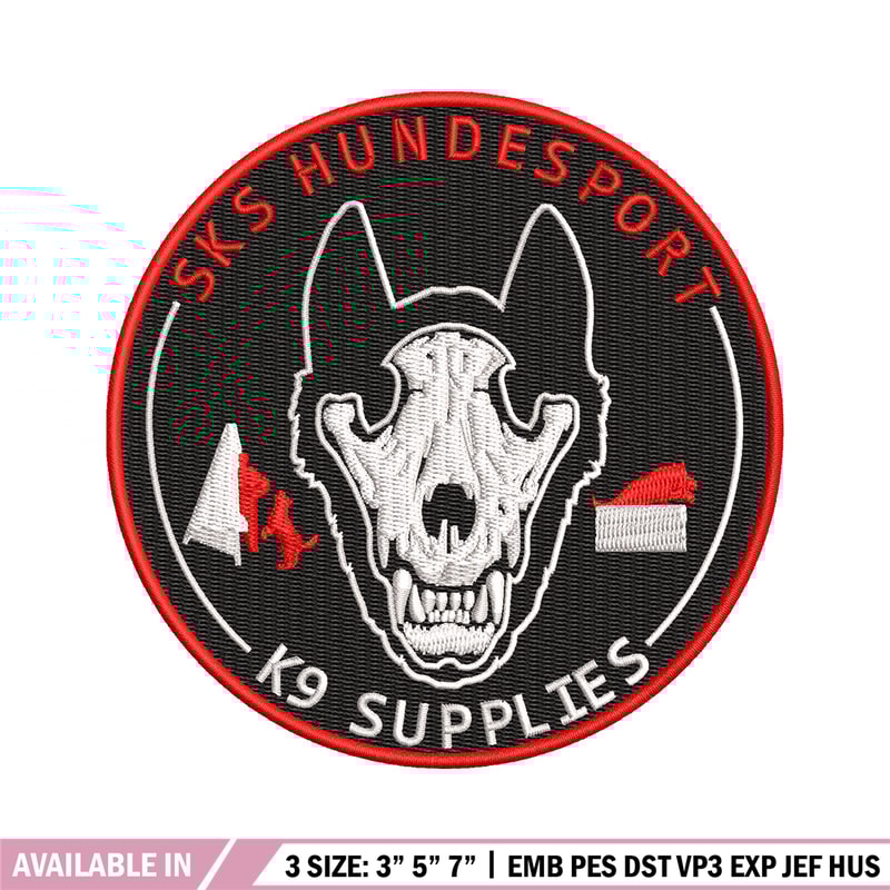 Sks hundesport embroidery design, Sks embroidery, Logo design, Embroidery shirt, Embroidery file, Digital download.jpg