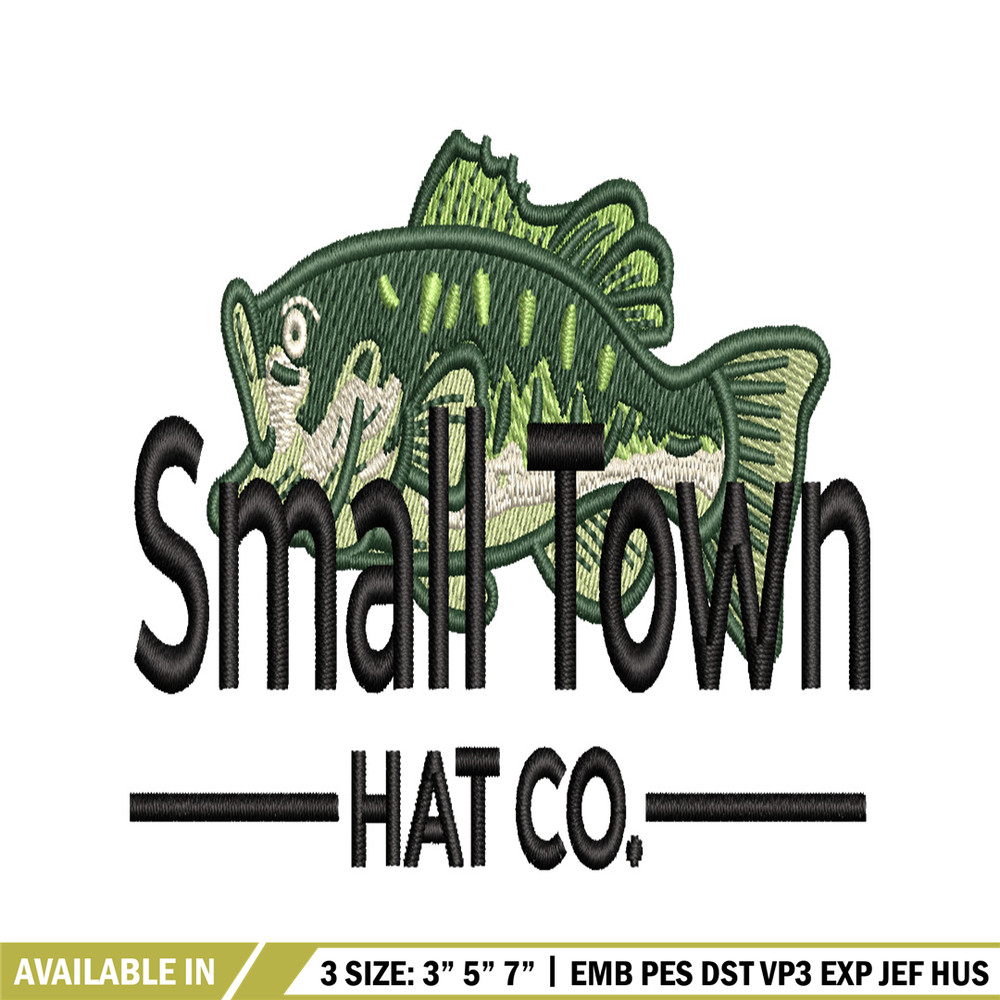 Small town hat co embroidery design, logo embroidery, logo design, embroidery file, logo shirt, Digital download..jpg