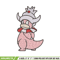 Slowking embroidery design, Pokemon embroidery, Embroidery shirt, Embroidery file, Anime design, Digital download.jpg