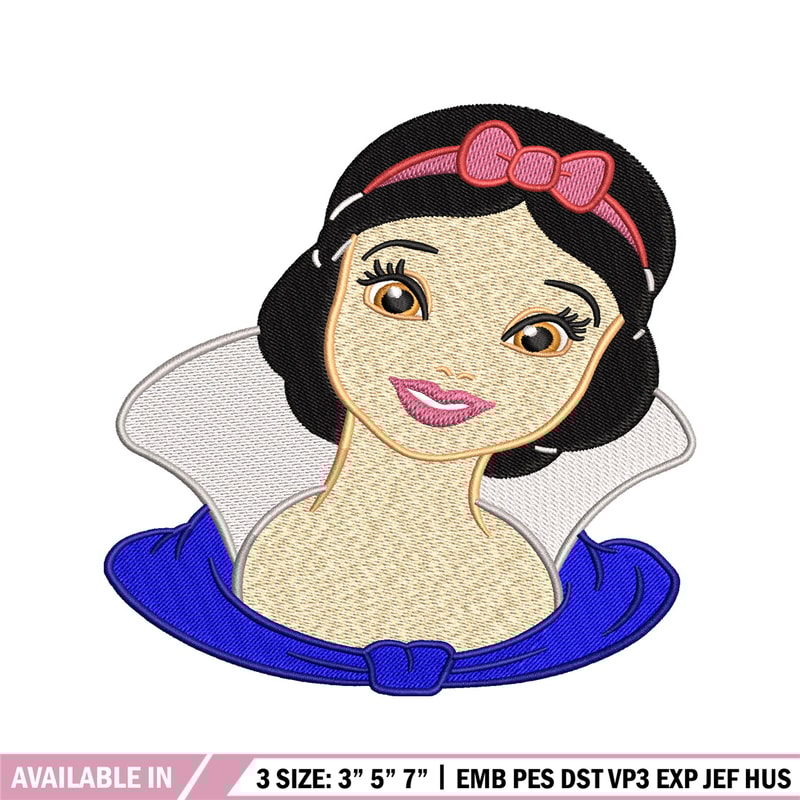 Snow White embroidery design, Disney embroidery, Disney design, embroidery file, logo shirt, Digital download..jpg