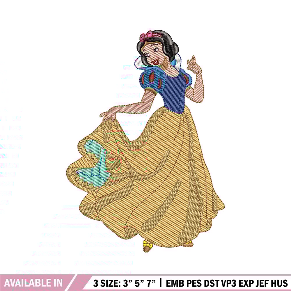 Snow white embroidery design, Disney embroidery, Embroidery file, Embroidery shirt, Emb design, Digital download.jpg
