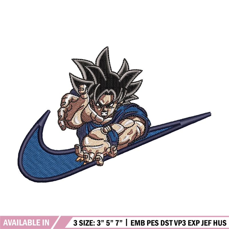 Songoku nike embroidery design, Dragonball embroidery, Nike design, Embroidery shirt, Embroidery file, Digital download.jpg