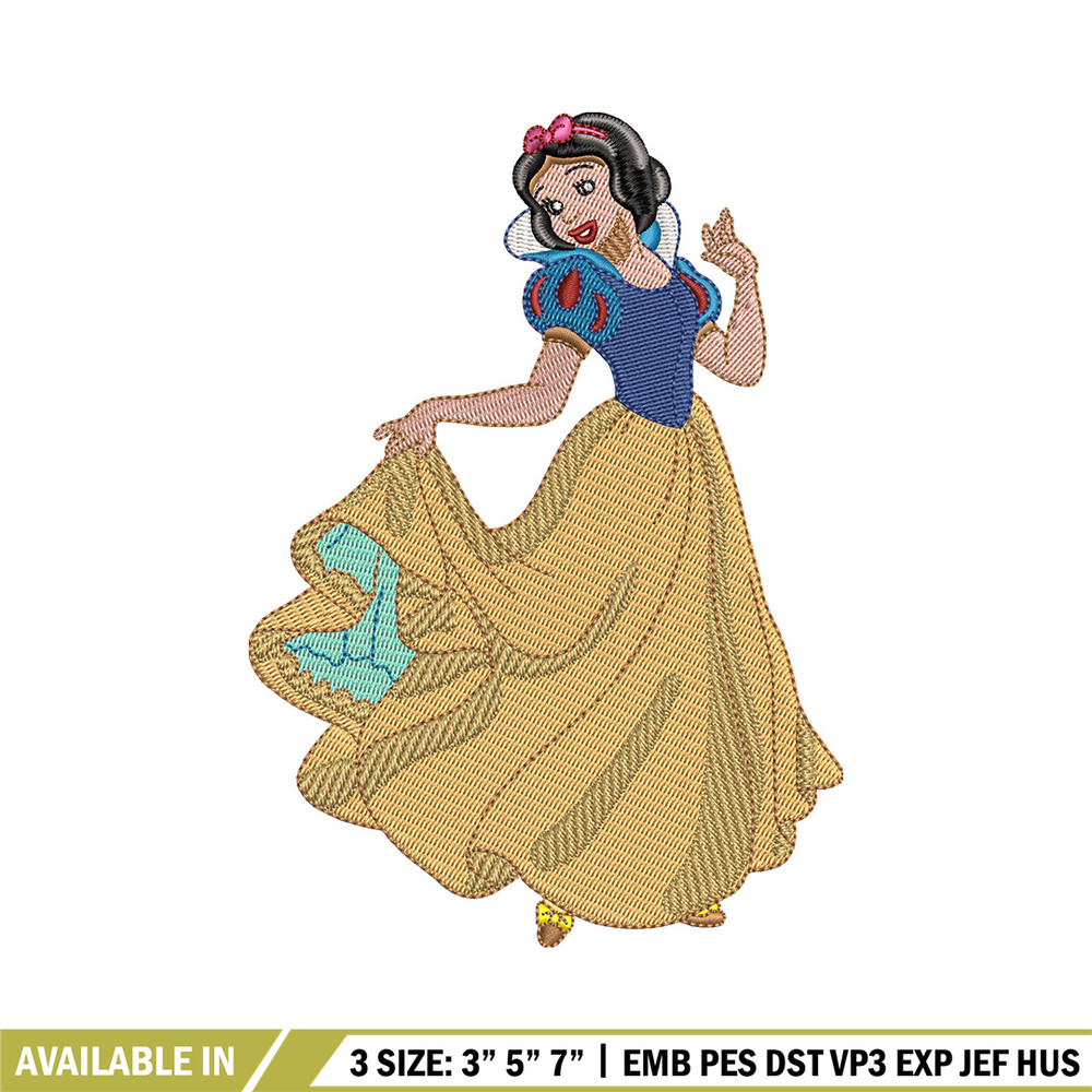 Snow white embroidery design, Disney embroidery, Embroidery file, Embroidery shirt, Emb design, Digital download.jpg