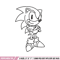 Sonic black white embroidery design, Sonic embroidery, Emb design, Embroidery shirt, Embroidery file, Digital download.jpg