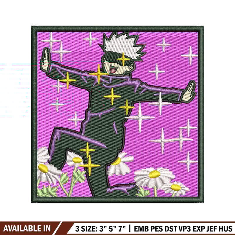Satoru box embroidery design,Jujutsu kaisen embroidery, Nike design, Embroidery shirt, Embroidery file, Digital download.jpg