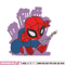 Spaiderman chibi logo embroidery design, Spaiderman chibi embroidery, Embroidery shirt, logo design, Instant download.jpg