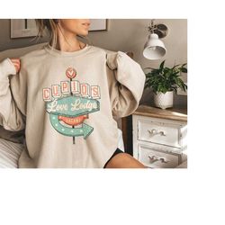 retro valentines day crewneck sweatshirt, cowboy valentines shirt, valentines day shirts for women, valentine gift, vale