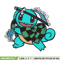 Squirtle Tanjiro embroidery design, Pokemon embroidery, embroidery file, anime design, anime shirt, Digital download.jpg