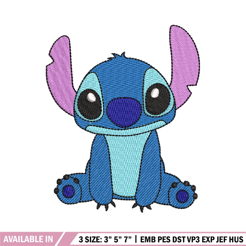 Stitch embroidery design, Stitch embroidery, logo design, Embroidery shirt, cartoon shirt, logo shirt, Instant download.jpg