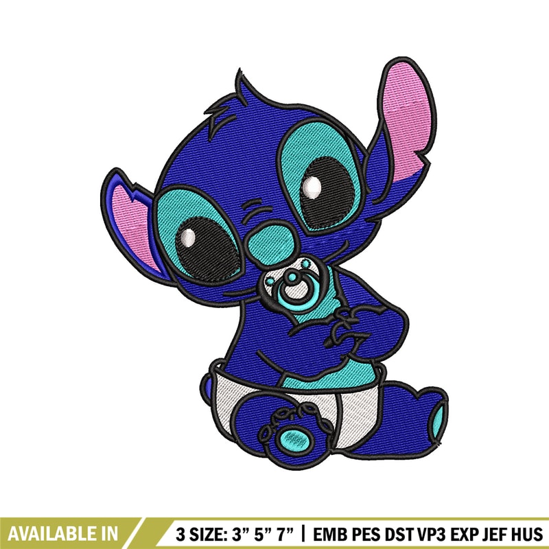 Stitch baby embroidery design, Stitch embroidery, Embroidery file, Embroidery shirt, Emb design, Digital download.jpg