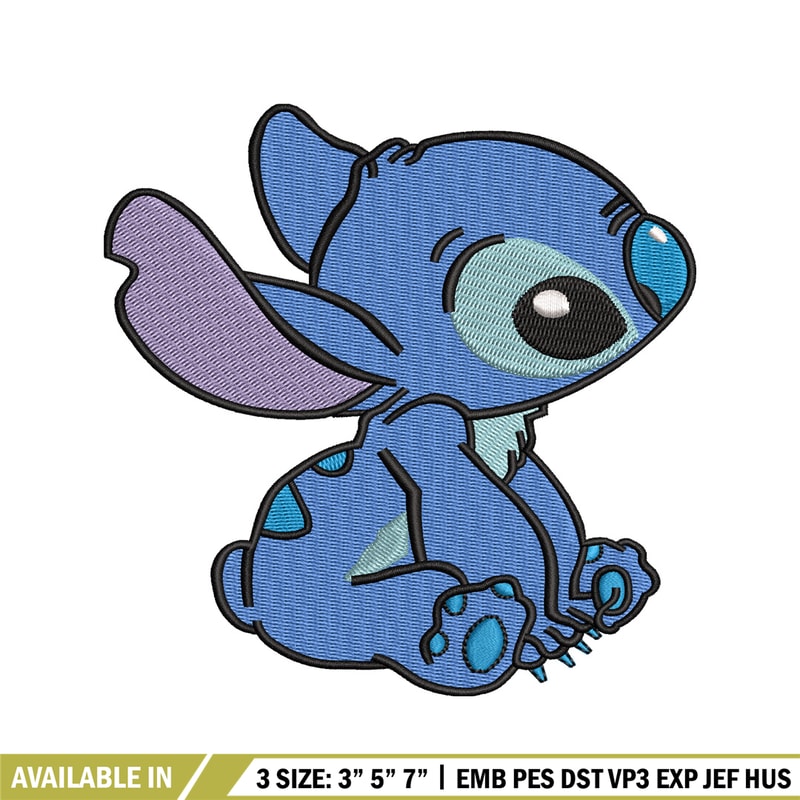 Stitch embroidery design, Stitch cartoon embroidery, cartoon design, embroidery file, logo shirt, Digital download..jpg