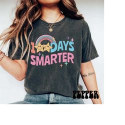 100 days smarter comfort colors 100 days of school t-shirt, 100 days of school shirt, happy 100 days of school, 100 days