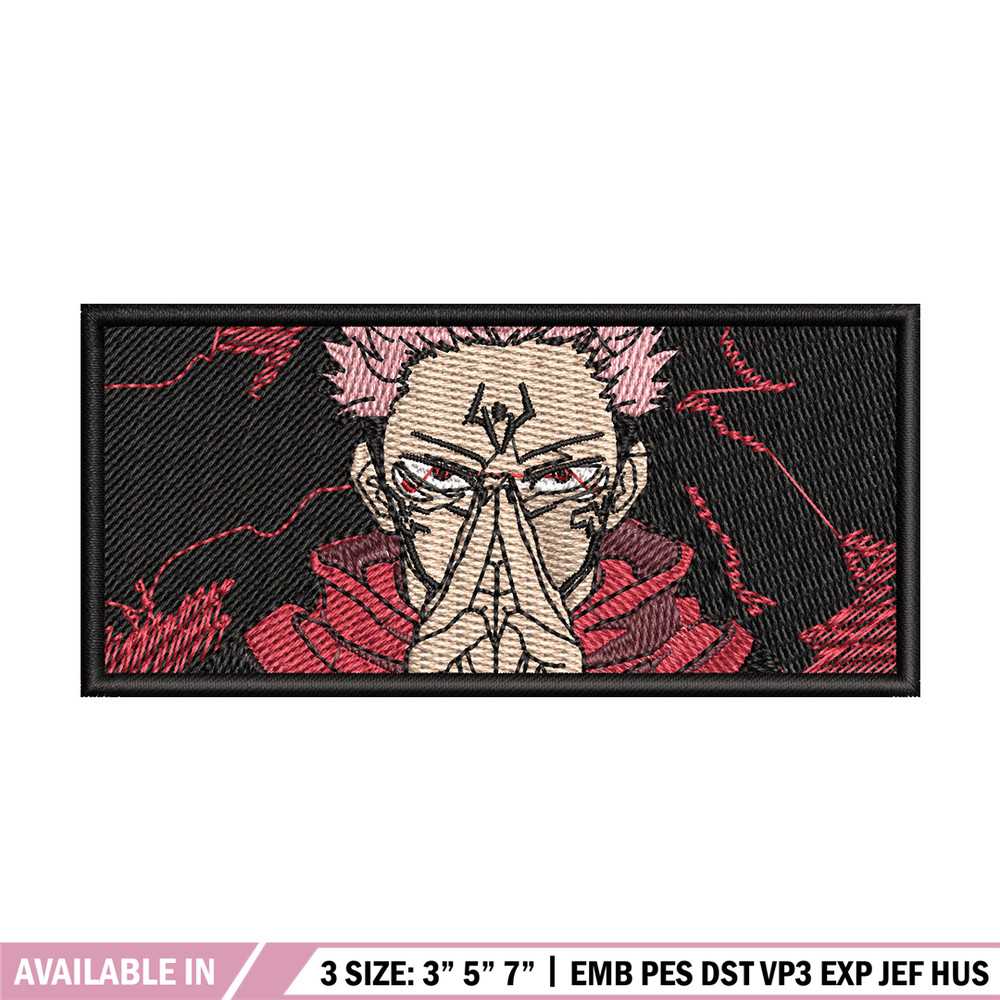 Sukuna box embroidery design, Sukuna embroidery, Embroidery shirt, Embroidery file, Anime design, Digital download.jpg