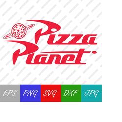 Pizza Planet SVG PNG Logo, Aliens, Toy Story, Vector Digital Download SVG, Eps, Png, Jpeg, Dxf