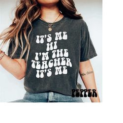 comfort colors matching teacher shirts, teacher crew t-shirt, kindergarten teacher shirt, teacher gift, it's me hi i'm t