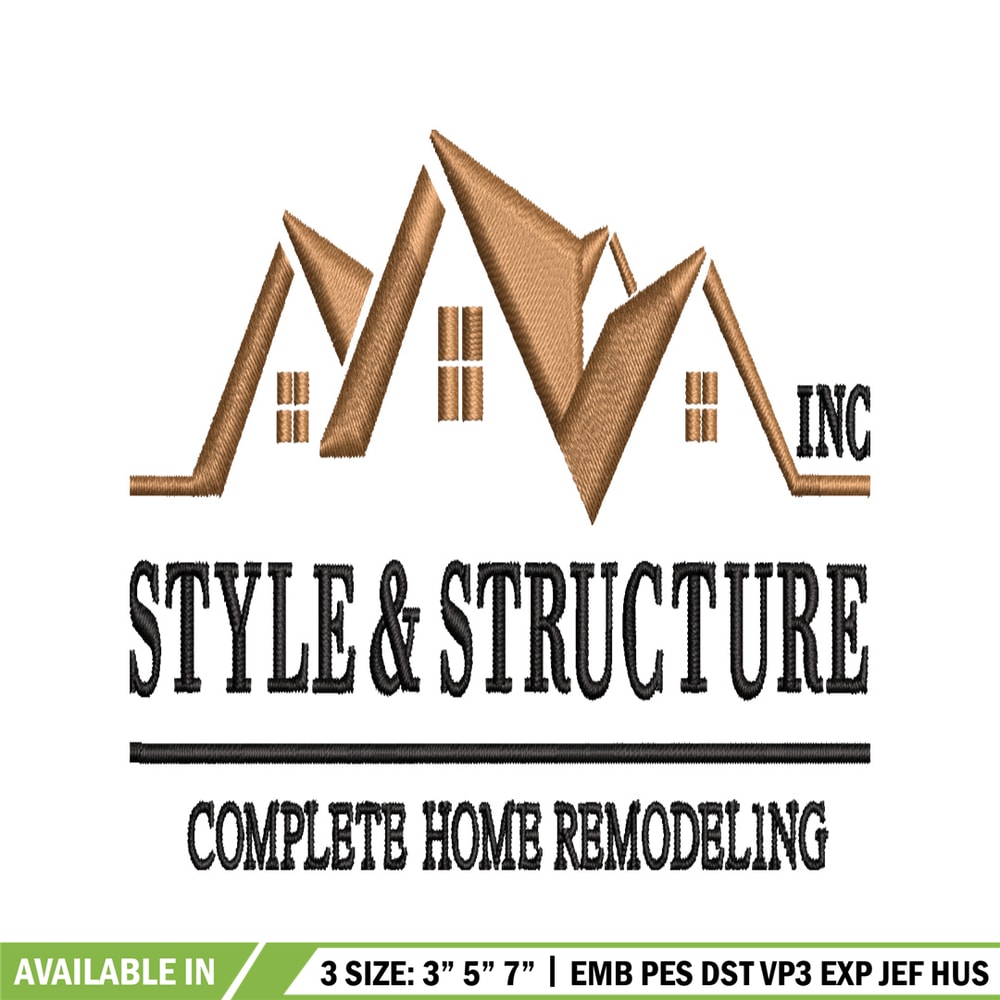 Style & Structure embroidery design, Style & Structure embroidery, logo design, embroidery file, Digital download..jpg