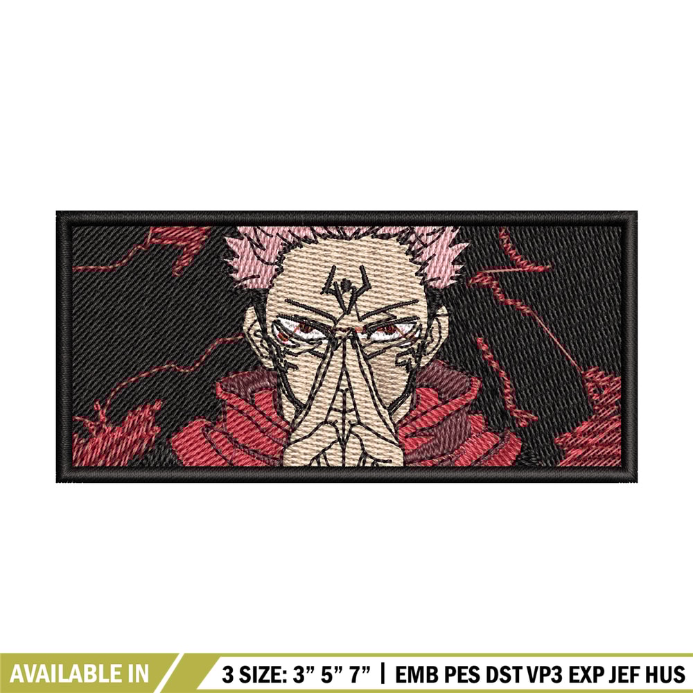 Sukuna box embroidery design, Sukuna embroidery, Embroidery shirt, Embroidery file, Anime design, Digital download.jpg