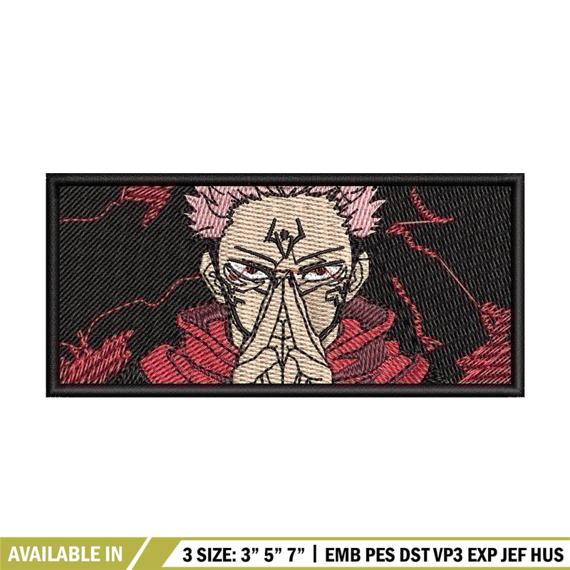 Sukuna box embroidery design, Sukuna embroidery, Embroidery shirt, Embroidery file, Anime design, Digital download.jpg