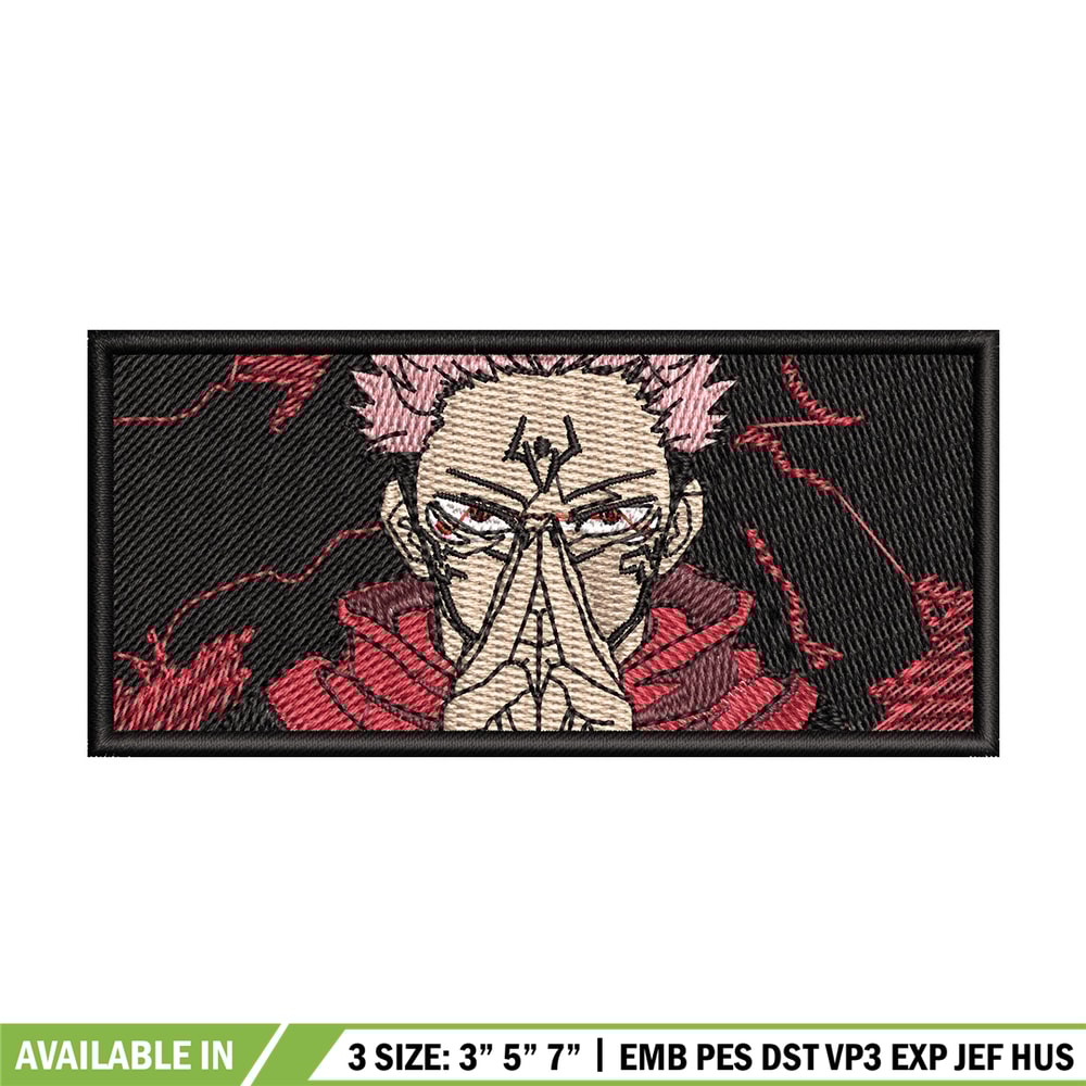 Sukuna box embroidery design, Sukuna embroidery, Embroidery shirt, Embroidery file, Anime design, Digital download.jpg